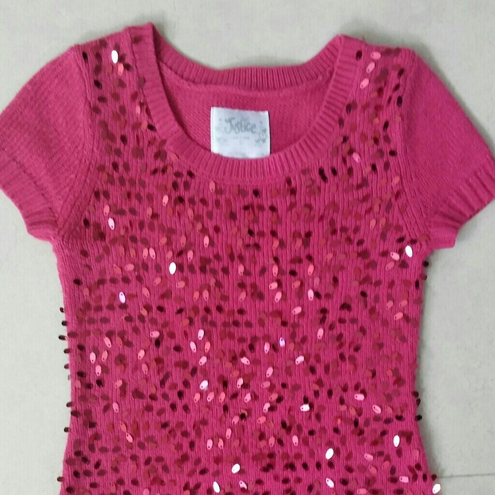 4 for $20 BUNDLE. JUSTICE SPARKLE PINK sweater